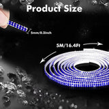 16.4 Ft Rhinestone Auto Dashboard Line Self Adhesive Molding Sticker Trim Strips