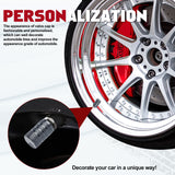 4pcs American Flag Tire Valve Stem Cover Caps Anodized Aluminum Alloy, Corrosion Resistant Leak-Proof Wheel Valve Cap Set, Universal for Cars Trucks Motorcycles SUVs