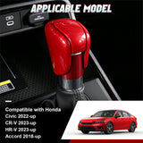 Gear Shifter Head Trim Shell Sticker Accessories For Honda Civic Accord CR-V