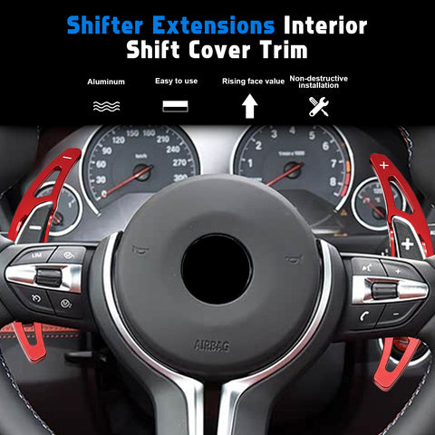 Aluminum Paddle Shifter Extension Decor Cover For BMW M2 M3 M4 M5 M6 Accessories