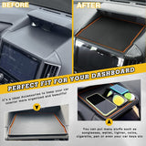 Anti-Dust Dashboard Orange Liner Cover Pad w/Orange Liner For Subaru Forester 2019-2023 Crosstrek Impreza 2018-2023