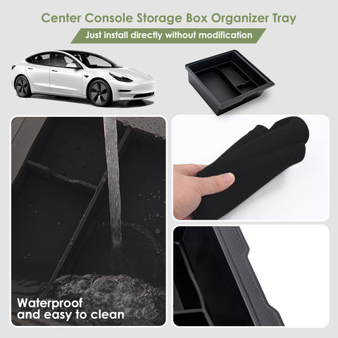 Center Console Organizer Tray Hidden Storage Box For Tesla Model 3/Y 2025 2026