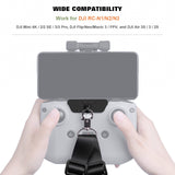 x xotic tech No Disassembly Tablet Holder Compatible with RC-N1/RC-N2/RC-N3 Controller of DJI Flip/Neo/Mini 4K/ 2 SE/Air 3/ Mini 3/4 Pro, Foldable Smartphone Ipad Stand Mount Holder Bracket Lanyard