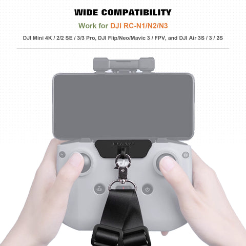 x xotic tech No Disassembly Tablet Holder Compatible with RC-N1/RC-N2/RC-N3 Controller of DJI Flip/Neo/Mini 4K/ 2 SE/Air 3/ Mini 3/4 Pro, Foldable Smartphone Ipad Stand Mount Holder Bracket Lanyard