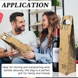 Portable Bottle Wine Gift Bag Champagne Beer Holder for Picnic Party, Christmas