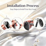 5/7 Button TPU Key Fob Cover Case w/Keychain For Hyundai Santa Fe Tucson Sonata