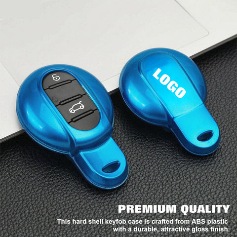 x xotic tech ABS Key Fob Cover Case Shell Holder Protector Compatible with MINI Cooper 3rd Gen F55 F56 F57 F54 Clubman, Gen2 F60 Countryman Smart Key