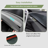 2pcs/Set Dashboard Panel Wrap Decor Cap for Tesla Model 3/Y Highland Juniper