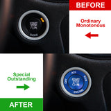 Keyless Engine Push Start Button & Surrounding Ring For Dodge Charger Challenger