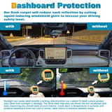 Black Non-Slip Dash Overlay Cover Dashboard Poly Mat For Toyota Tundra 2022-2025