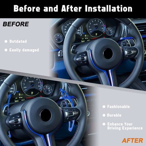 Aluminum Paddle Shifter Extension Decor Cover For BMW M2 M3 M4 M5 M6 Accessories