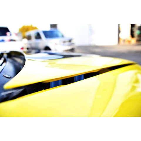 4Sets Steel Bulkhead Riser Kit, Engine Motor Hood Vent Spacer Riser, 1 inch 8mm Aluminum Alloy Engine Hood Ventilation Spacer for Auto Engine Turbo Swap