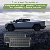 x xotic tech Gear Locker Dividers Compatible with Tesla Cybertruck 2023 2024 2025 2026, Sub Trunk Lower Bed Storage Panel Organizers Accessories
