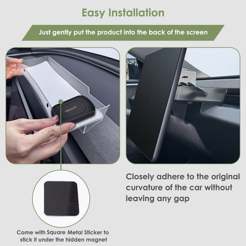 Center Console Dashboard Hidden Storage Organizer for Tesla Refresh Model 3 Y