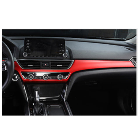 Red Center Console Stripe Door Handle Bowl Cover Trim For Honda Accord 18-2022