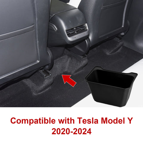 Center Rear 2nd Row Seat Middle Storage Organizer For Tesla Model Y 2020-2024