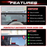 x xotic tech Rear Tail Door Window Hinge Rain Wiper Nozzle Cover Trim Compatible with Jeep Wrangler JL JLU 2018-up Exterior Accessories Decoration(3Pcs, Red)