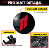 x xotic tech 4pcs 63mm 2.5" Slash Rim Wheel Center Cap Covers Compatible with Dodge Charger Challenger Durango Journey Avenger Hornet Dart R/T SRT or Jeep or Chrysler 6C227DX8AA,6C227RM8AA (Gloss Red)
