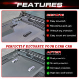 x xotic tech Front Engine Hood Hinge Cover Trim Decoration Exterior Accessories Compatible with Jeep Wrangler JL JLU 2018-up & Gladiator JT Truck 2/4 Door 2020-up (2Pcs)