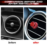x xotic tech 5PCS Sports Aluminum Air Conditioner Vent/Opening Knob Decoration Covers Compatible with Mercedes W205 C-Class C180 C250 C300 C350 C400 C63 AMG 2015-2021, GLC Class 2016-2022