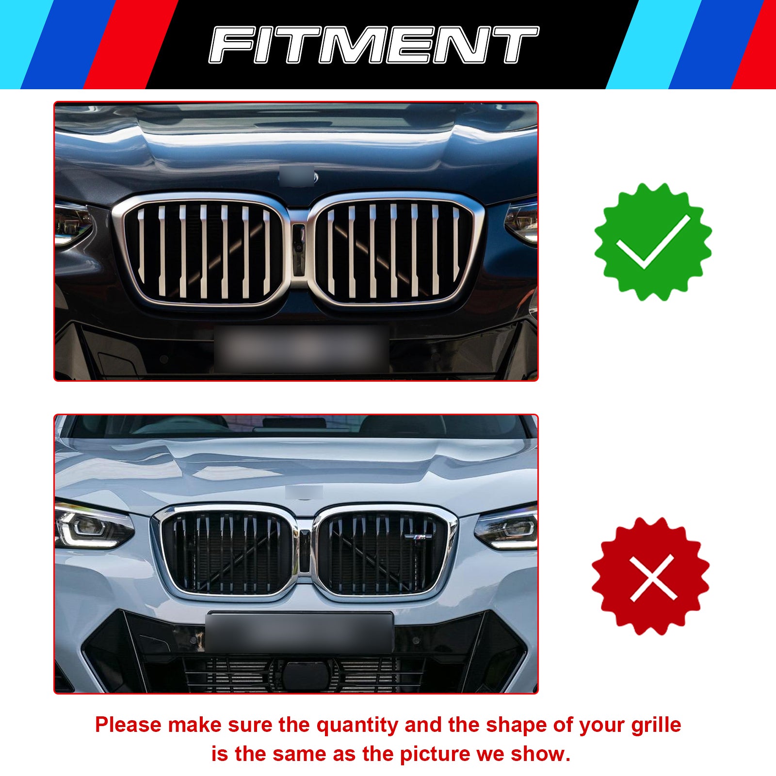 X3 G01 Griglia Inserire Strisce Trim, per BMW X3 G01 F25 X4 G02 F26 X5 G05 F15 E70 X6 G06 F16 E71 X7 G07, V-Brace Wrap Coprire Blu Griglia Strisce X3 G01 Griglia Inserire Strisce Trim, per BMW X3 G01 F25 X4 G02 F26 X5 G05 F15 E70 X6 G06 F16 E71 X7 G07, V-Brace Wrap Coprire Blu Griglia Strisce