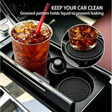 4PCS Honeycomb Car Cup Coaster Anti-Slip Rubber Console Drink Holder Pad 7cm