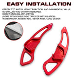 Red Aluminum Paddle Shifter Extension For Hyundai Genesis Coupe Pre-LCI 09-2012