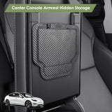 Center Console Organizer Armrest Hidden Storage Box For Tesla Model 3 Model Y