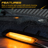 2x LED Sequential Side Marker Lights For BMW E46 E60 E61 E81 E82 E88 E90 E91 E92