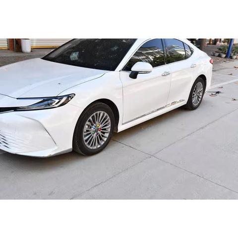 4x Chrome Stainless Steel Car Body Door Side Molding Trim Cover for Toyota Camry 2018 2019 2020