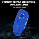x xotic tech Soft Silicone Key Fob Cover Case Compatible with BMW X7 IX I5 M60 X5 X6 IX I7 5 7 Series 2023 2024 2025 2026, Intelligent Car Side Button Smart Key Protector