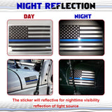 American Flag Decal Window Clings Vinyl Car Decals Static Self Adhesive 3" x 5"