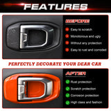 x xotic tech Door Handle Bowl Cover Decor Trim for Jeep Wrangler JL JLU 2018-up Gladiator JT 2020-up Interior Accessories(4Pcs)