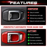 x xotic tech Door Handle Bowl Cover Decor Trim for Jeep Wrangler JL JLU 2018-up Gladiator JT 2020-up Interior Accessories(4Pcs)