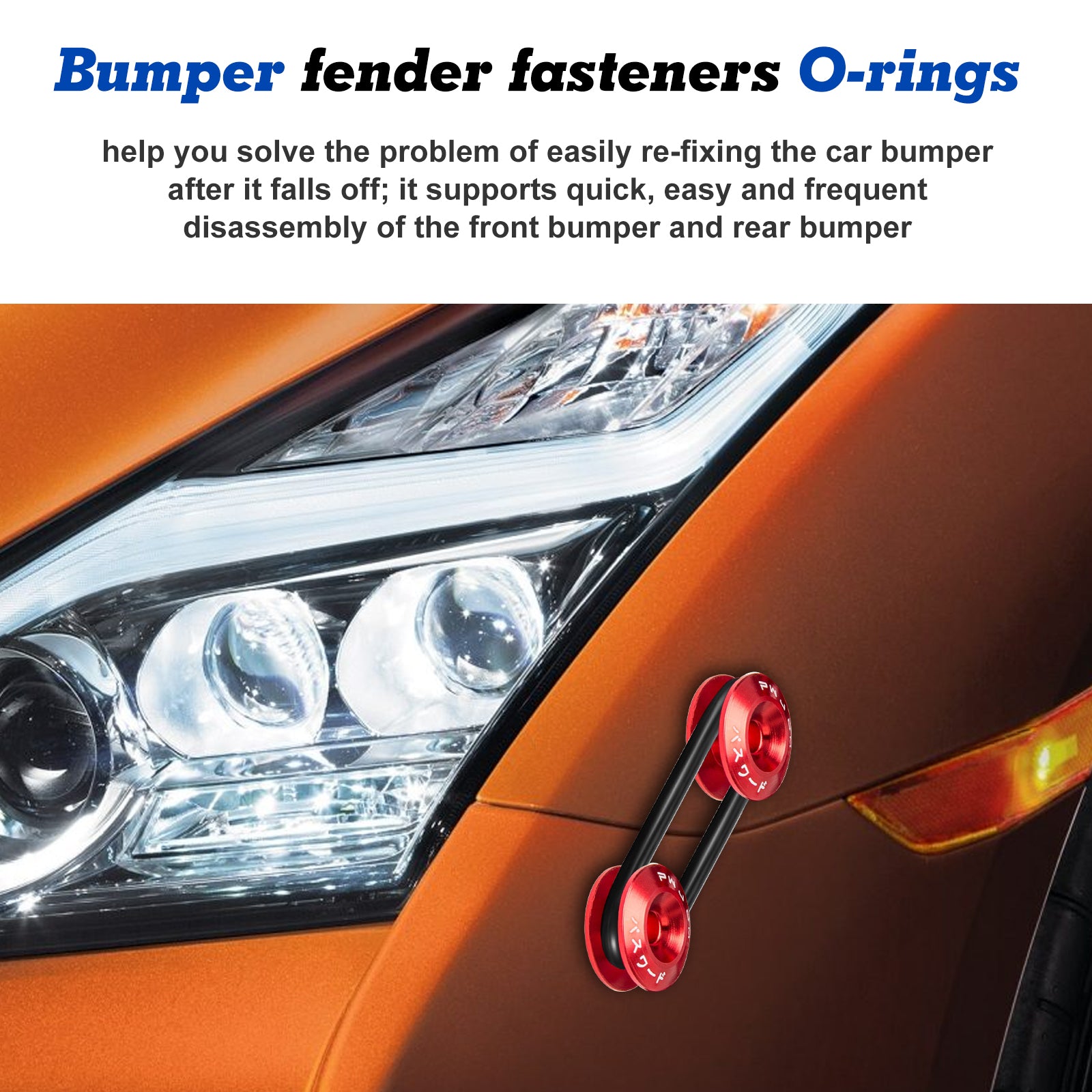 Bumper Fender Quick Release Fasteners Replacement Rubber Bands O-Rings ...