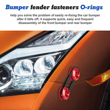 Bumper Fender Quick Release Fasteners Replacement Rubber Bands O-Rings 10pcs