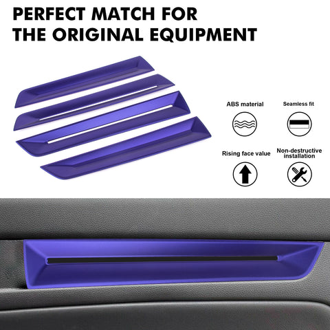 4x Sporty Style Red Side Door Strip Cover Trims For Honda Civic 11th Gen 2022