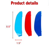 M-Colored Stripe Grille Insert Trims Compatible with BMW X3 G01 2018-2021 or X4 G02 2019-2021, Not fit for 2020 X4 M40i (7-Beams Standard Kidney Grille)
