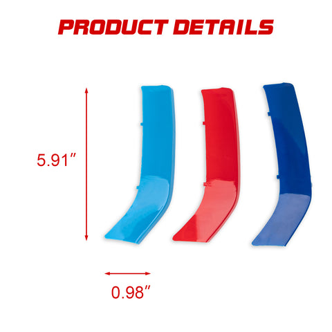 M-Sport Front Kidney Grille Strips Insert Trim For BMW 2 Series 2014-20 8 Beams