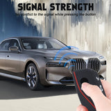 x xotic tech Soft Silicone Key Fob Cover Case Compatible with BMW X7 IX IX3 I5 M60 X1 X2 X3 X5 X6 XM I7 5 7 Series 740i 760i 2023 2024 2025 2026, Intelligent Car Side Button Smart Key Protector