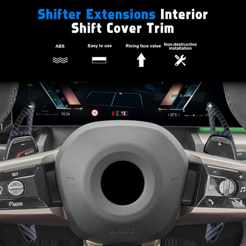 Paddle Shifter Extension Decor Cover For BMW 5 Series G60 2024-up X1 U11 X3 G45