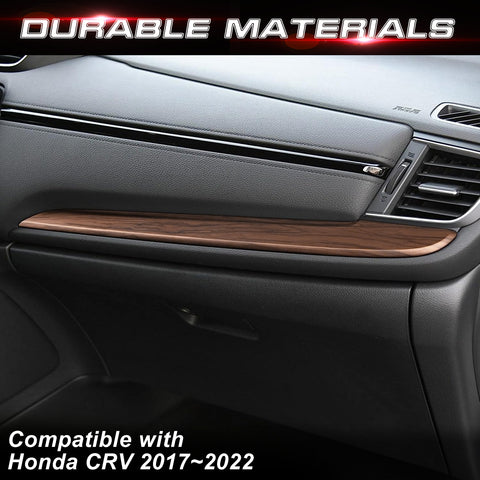 Peach Wood Look Dashboard Panel Lower Stripe Molding Trim For Honda CR-V 17-22