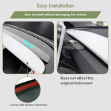 2pcs/Set Dashboard Panel Wrap Decor Cap for Tesla Model 3/Y Highland Juniper