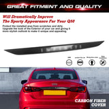 Chrome Delete Blackout Vinyl Overlay for Infiniti Q50 2018-2024 Rear Trunk Trim