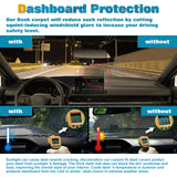 Black Dashboard Mat Poly Carpet DashMat Non-Slip Cover For Honda CRV 2023-2025