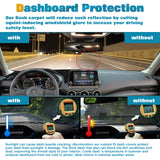 Black Dashboard Mat Poly Carpet DashMat Non-Slip Cover For Nissan Sentra 2020-25