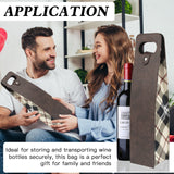 Portable Bottle Wine Gift Bag Champagne Beer Holder for Picnic Party, Christmas