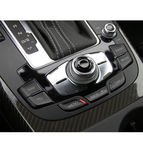 Joystick Center Console Button Cover Volume Control Knob For Audi A4 A5 Q5 13-15