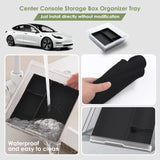 Center Console Organizer Tray Hidden Storage Box For Tesla Model 3/Y 2025 2026