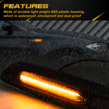 2x LED Sequential Side Marker Lights For BMW E46 E60 E61 E81 E82 E88 E90 E91 E92